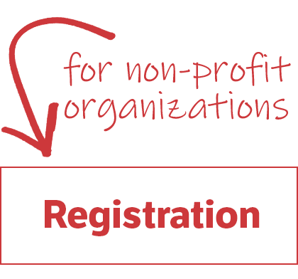 Button: click here for non-profit organization registration.