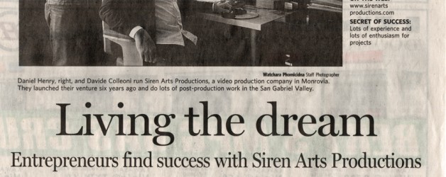 Siren Arts in the Pasadena Star News